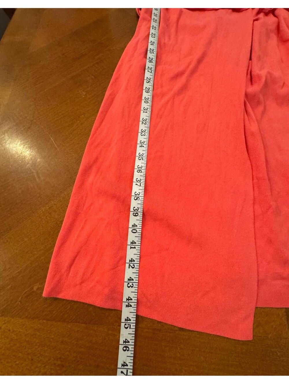 Ann Taylor Coral Wrap Dress with Belt Size Large - Picture 2 of 6